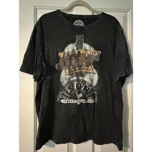 Sun Record Company Brand Johnny Cash T Shirt Mens Size XL Distressed Graphic